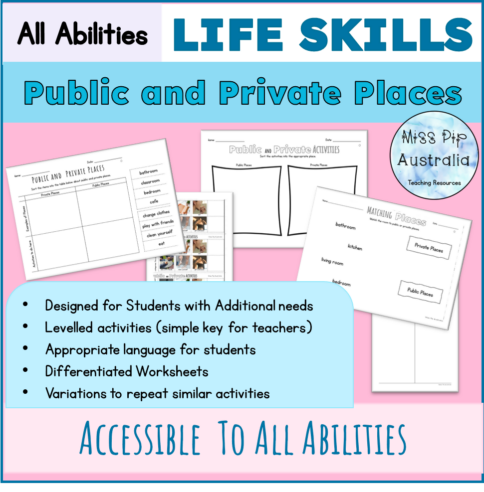 Public & Private Places | Life Skills | Places in the community | Education Support