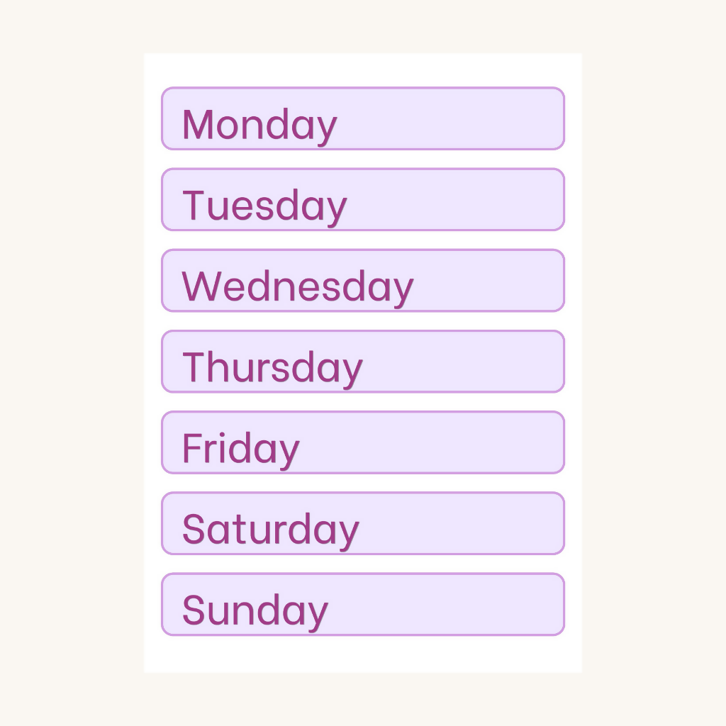 FREEBIE - Days of the Week + Yesterday, Today & Tomorrow Classroom Visuals