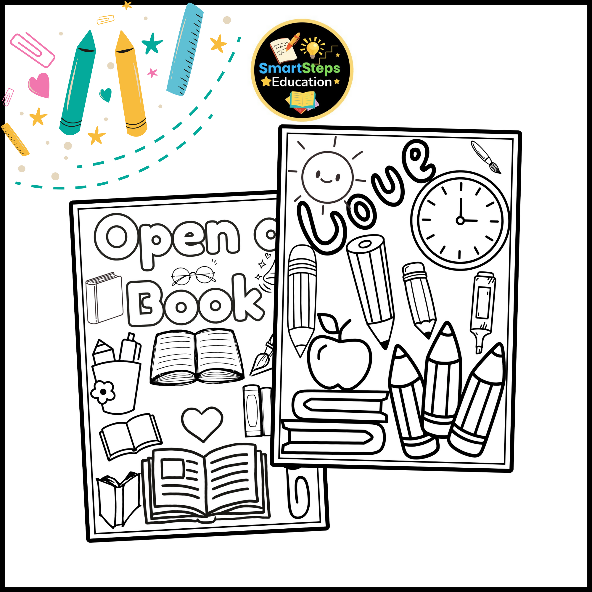 School-Themed Coloring Pages | Back To School Acivities