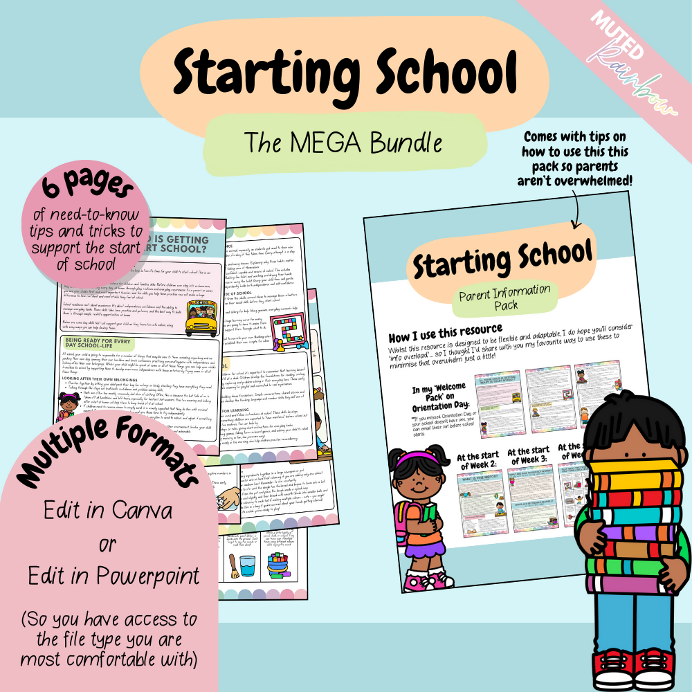 Multiple Colour Themes | The MEGA Starting School Bundle