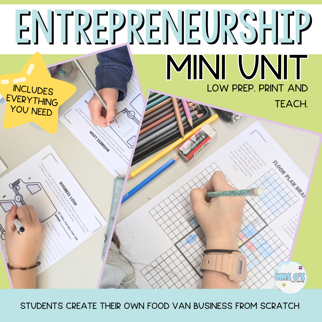Entrepreneurship Mini Unit - Business Project-Based Learning for Upper Primary