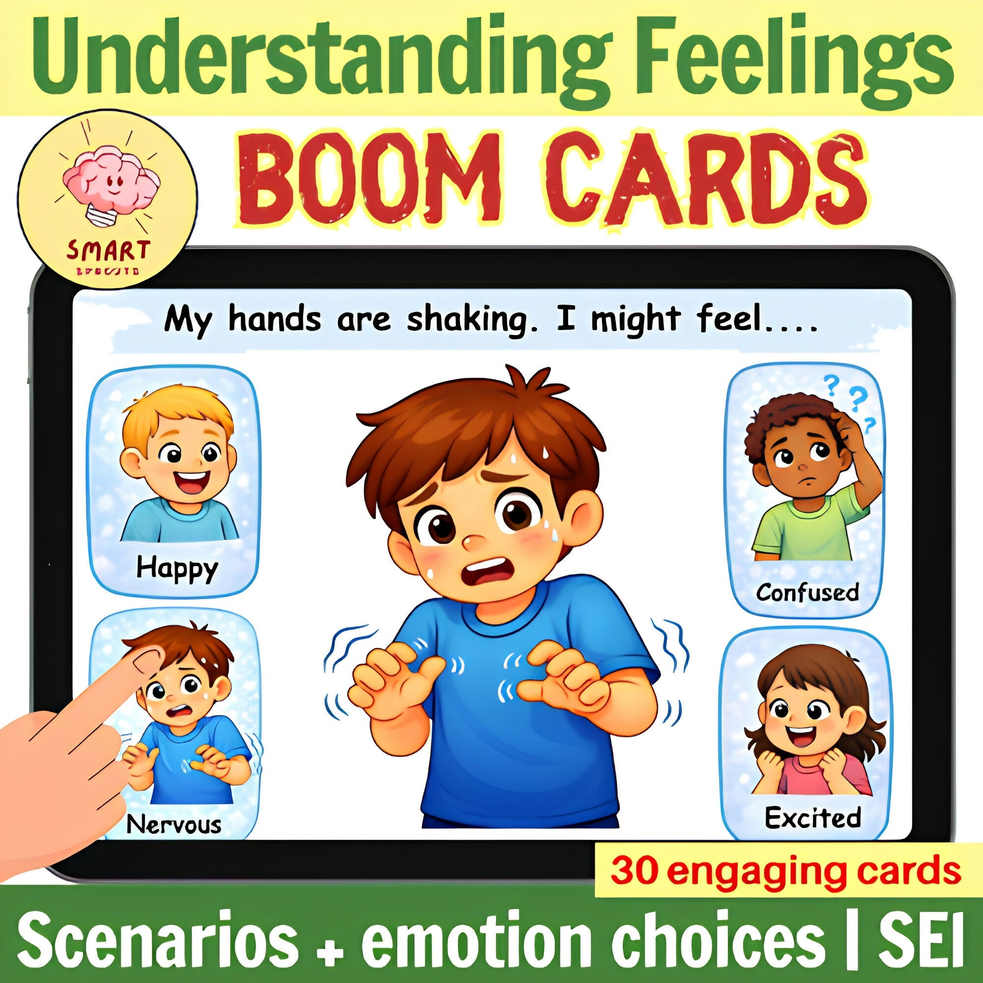 Understanding Feelings & Good Choices SEL Boom Cards| Autism little learners & K