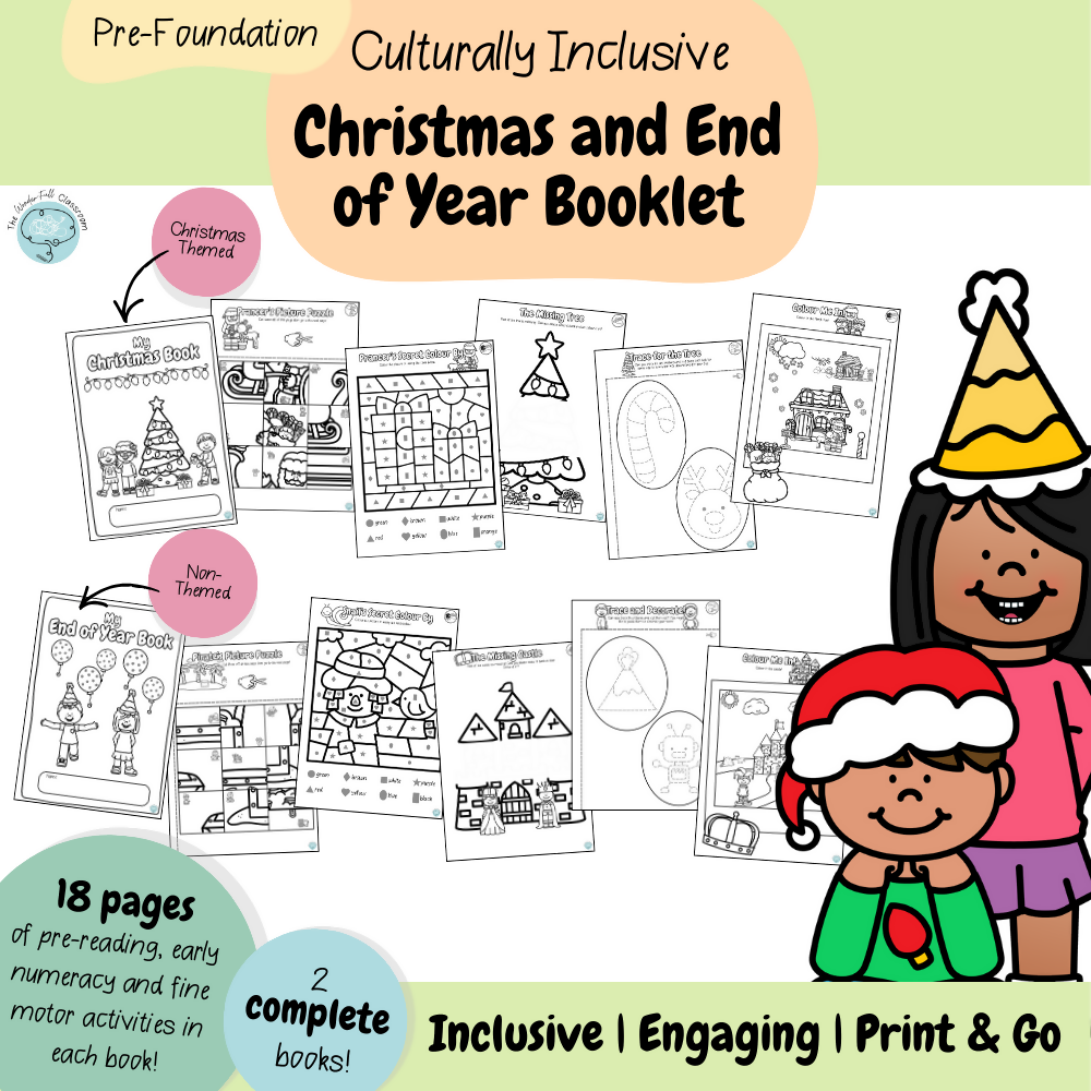 FREEBIE | Pre-Foundation - Culturally Inclusive Christmas and End of Year Booklet
